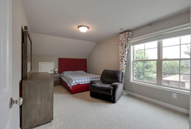 2001 Katach Ct, Spring Hill, TN 37174 - bedroom featuring light carpet and vaulted ceiling