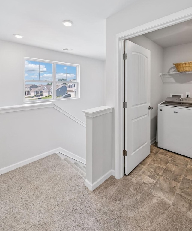 1013 Pepper Stone Dr, Lebanon, TN 37087 - laundry area featuring washer / clothes dryer and carpet floors