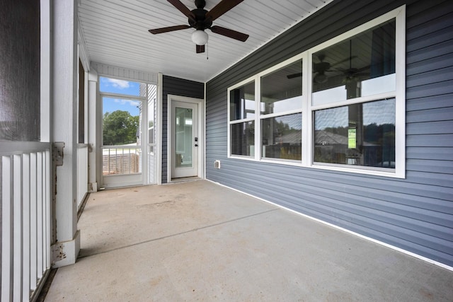 276 Indian Creek Rd, Cumberland Furnace, TN 37051 - view of patio with ceiling fan