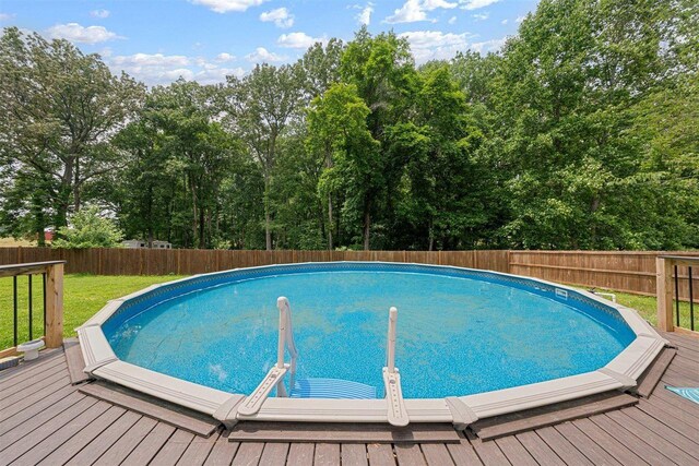 6400 Williams Rd, Cross Plains, TN 37049 - view of pool with a wooden deck