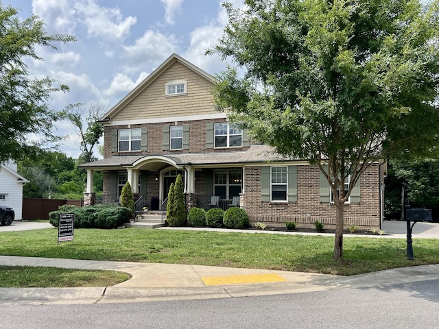 168 Whitney Park Dr, Nolensville, TN 37135 - craftsman inspired home featuring brick siding and a porch