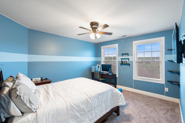 793 Alameda Ave, Nolensville, TN 37135 - carpeted bedroom with baseboards and ceiling fan
