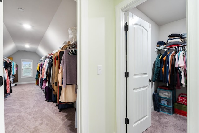 793 Alameda Ave, Nolensville, TN 37135 - walk in closet featuring carpet flooring and vaulted ceiling