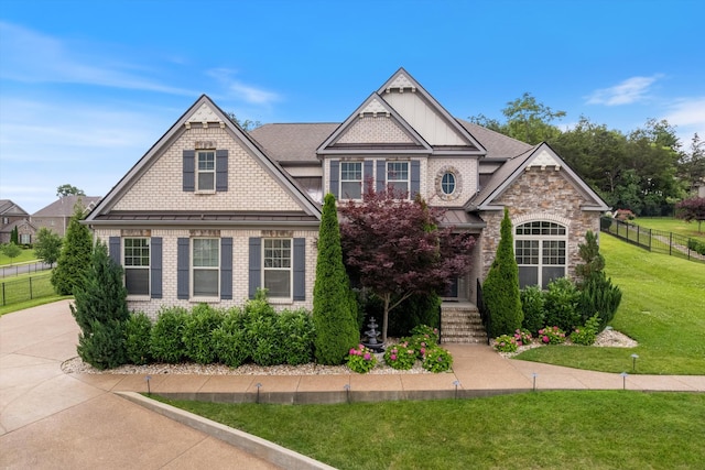 793 Alameda Ave, Nolensville, TN 37135 - view of front of property featuring brick siding, a shingled roof, and stone siding