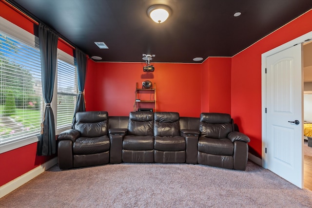 793 Alameda Ave, Nolensville, TN 37135 - carpeted home theater room featuring baseboards