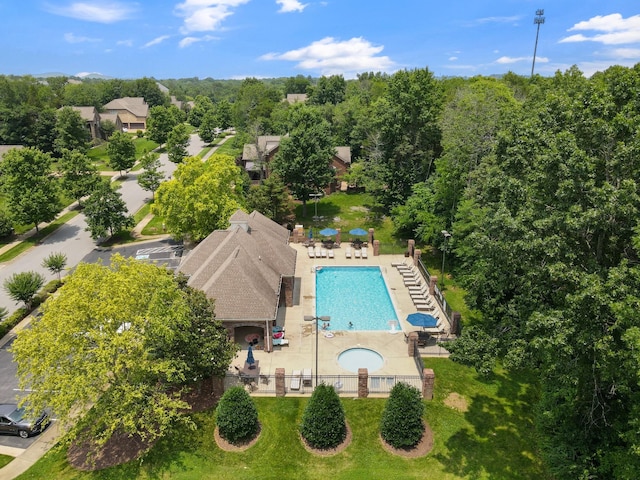 793 Alameda Ave, Nolensville, TN 37135 - aerial view of a pool area