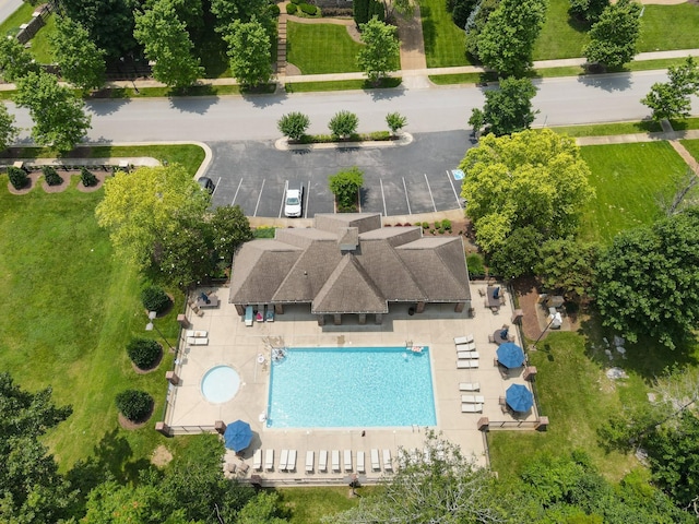 793 Alameda Ave, Nolensville, TN 37135 - drone / aerial view of a pool