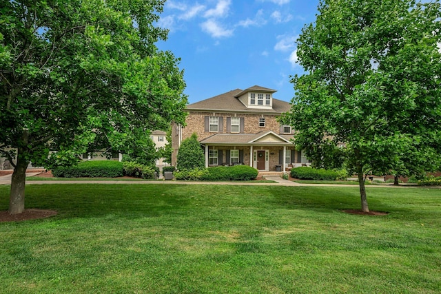 1033 Park Run Dr, Franklin, TN 37067 - traditional style home with a porch and a front yard