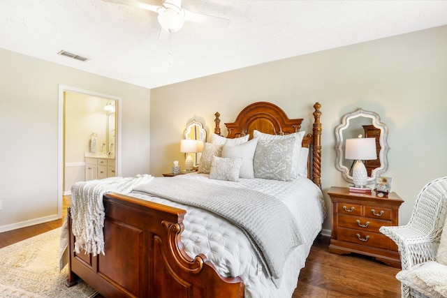 395 Devon Chase Hl Unit 5502, Gallatin, TN 37066 - bedroom featuring wood finished floors, ensuite bathroom, and ceiling fan