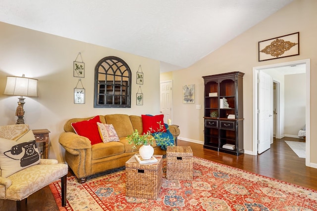 395 Devon Chase Hl Unit 5502, Gallatin, TN 37066 - living room with wood finished floors and vaulted ceiling