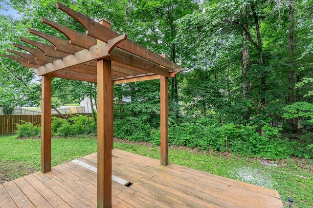 7352 Hidden Lake Cir, Fairview, TN 37062 - wooden deck featuring a pergola