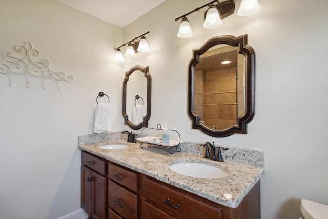 5013 Baker Rd, Murfreesboro, TN 37129 - full bathroom featuring double vanity and toilet
