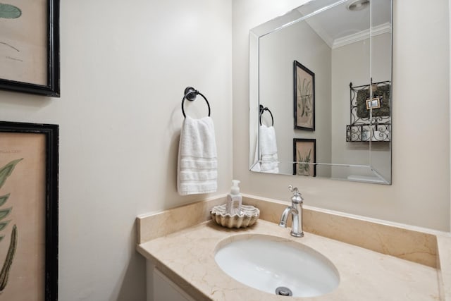 5013 Baker Rd, Murfreesboro, TN 37129 - bathroom featuring vanity and ornamental molding
