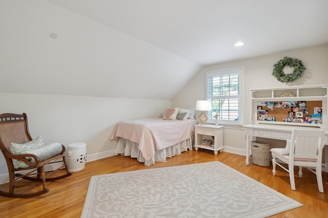 5013 Baker Rd, Murfreesboro, TN 37129 - bedroom with wood finished floors and vaulted ceiling