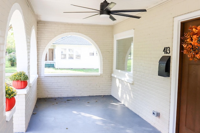 413 E Main St, Waverly, TN 37185 - view of patio / terrace featuring ceiling fan