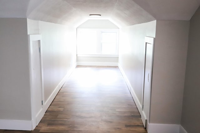 413 E Main St, Waverly, TN 37185 - hallway featuring vaulted ceiling and wood finished floors