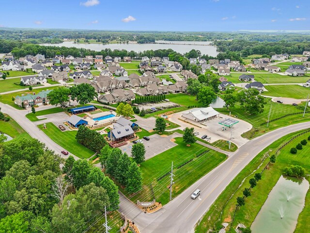 146 Island Way, Winchester, TN 37398 - aerial view of residential area with a nearby body of water