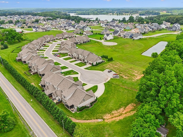 146 Island Way, Winchester, TN 37398 - aerial perspective of suburban area featuring a nearby body of water