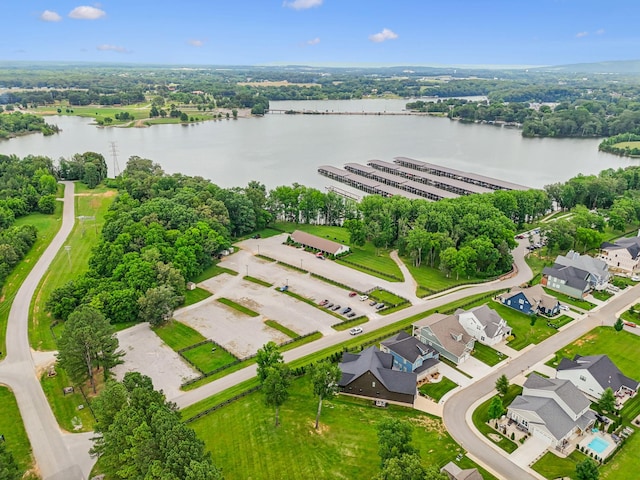 146 Island Way, Winchester, TN 37398 - aerial view of residential area with a large body of water