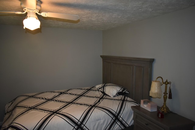 34 Thompson Hollow Rd, Carthage, TN 37030 - bedroom featuring a textured ceiling and a ceiling fan