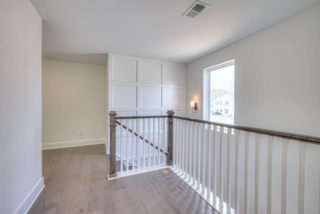 4025 Singing Creek Dr, Franklin, TN 37064 - corridor featuring an upstairs landing and wood finished floors