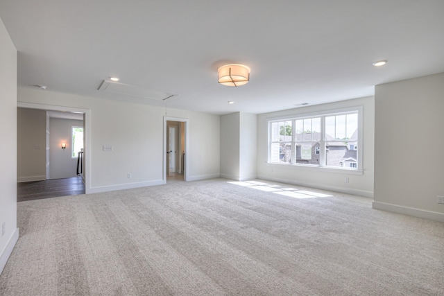 4025 Singing Creek Dr, Franklin, TN 37064 - unfurnished room featuring attic access, carpet flooring, and recessed lighting
