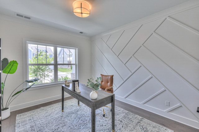 4025 Singing Creek Dr, Franklin, TN 37064 - office featuring wood finished floors and baseboards