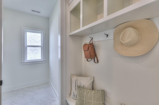 4025 Singing Creek Dr, Franklin, TN 37064 - mudroom featuring light marble finish floors and baseboards