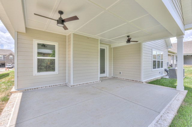 4025 Singing Creek Dr, Franklin, TN 37064 - view of patio featuring ceiling fan