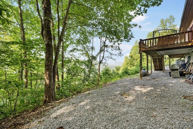 2875 Stage Coach Rd, Sewanee, TN 37375 - view of yard featuring stairs and a deck
