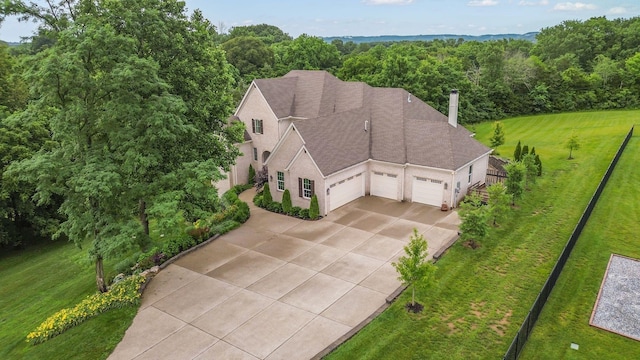 6013 Blackwell Ln, Franklin, TN 37064 - aerial view of property and surrounding area with a forest