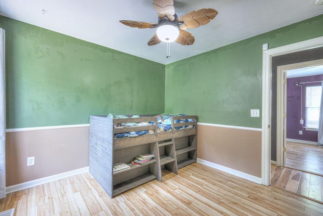 168 N Wagon Trl, Murfreesboro, TN 37128 - bedroom with wood finished floors and a ceiling fan