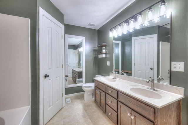 168 N Wagon Trl, Murfreesboro, TN 37128 - full bathroom featuring double vanity and tile patterned flooring