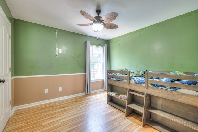 168 N Wagon Trl, Murfreesboro, TN 37128 - bedroom with light wood-type flooring and a ceiling fan
