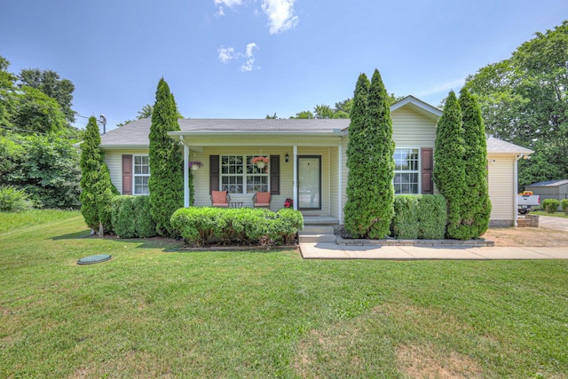 168 N Wagon Trl, Murfreesboro, TN 37128 - single story home with a porch and a front lawn
