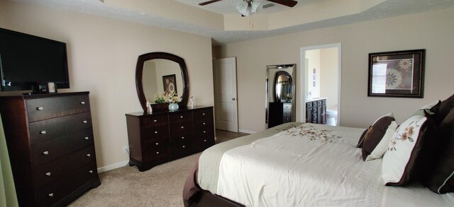 1736 Bellamy Ln, Murfreesboro, TN 37128 - bedroom featuring carpet floors, connected bathroom, and ceiling fan