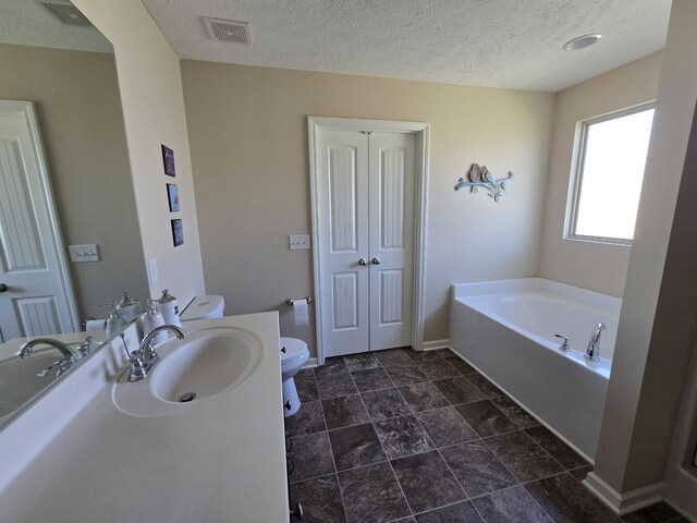 1736 Bellamy Ln, Murfreesboro, TN 37128 - full bath featuring a bath, vanity, and a textured ceiling