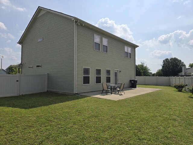 1736 Bellamy Ln, Murfreesboro, TN 37128 - rear view of property with a fenced backyard and a patio