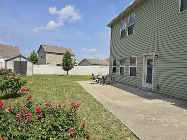 1736 Bellamy Ln, Murfreesboro, TN 37128 - view of yard with a shed and a patio area