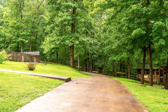 554 Hickman Shores Rd, Dover, TN 37058 - view of community featuring a forest view