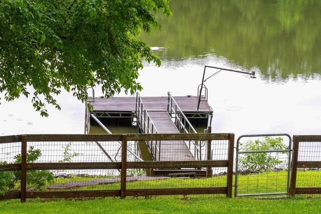 554 Hickman Shores Rd, Dover, TN 37058 - dock area with a water view