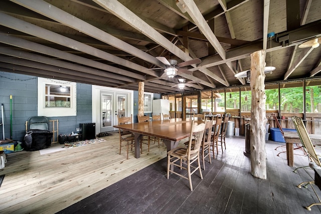 554 Hickman Shores Rd, Dover, TN 37058 - sunroom with french doors