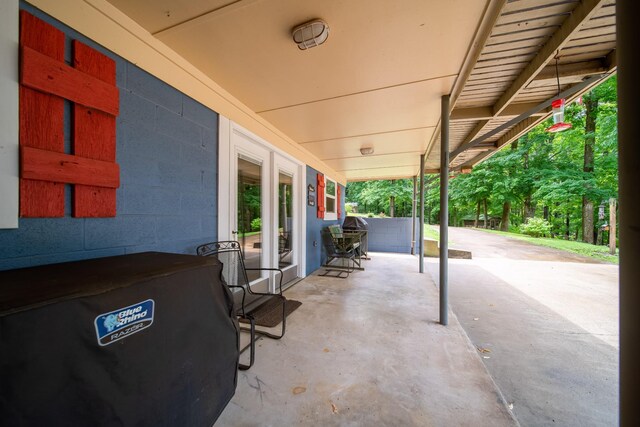 554 Hickman Shores Rd, Dover, TN 37058 - view of patio / terrace featuring grilling area