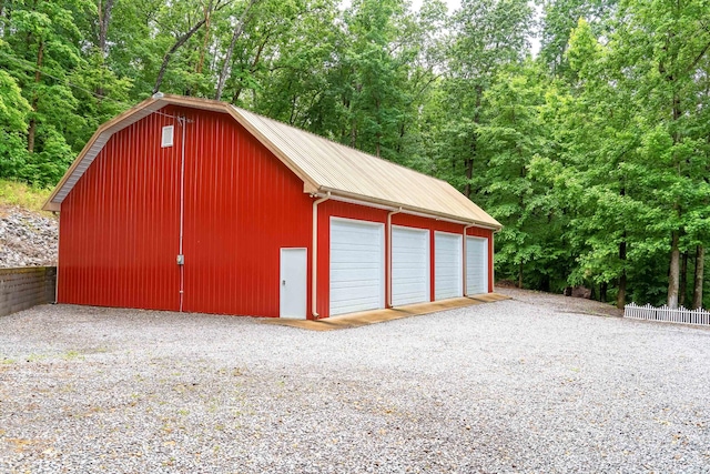 554 Hickman Shores Rd, Dover, TN 37058 - view of detached garage