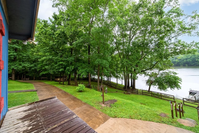 554 Hickman Shores Rd, Dover, TN 37058 - view of yard with a water view