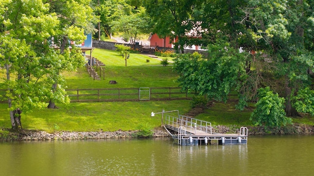 554 Hickman Shores Rd, Dover, TN 37058 - dock area with a water view