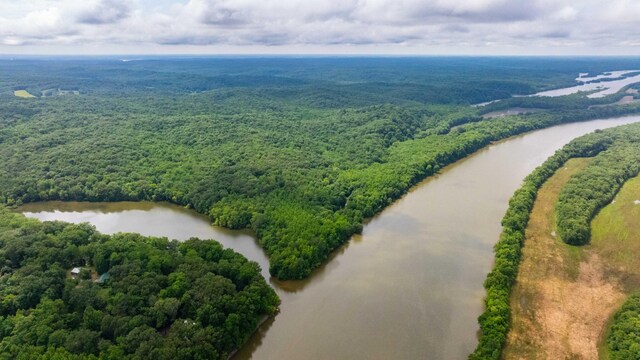554 Hickman Shores Rd, Dover, TN 37058 - drone / aerial view of a heavily wooded area and a nearby body of water