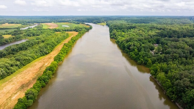 554 Hickman Shores Rd, Dover, TN 37058 - drone / aerial view of a large body of water and a forest