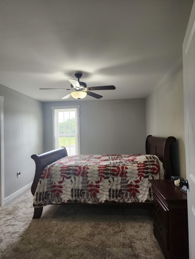 200 Church St, Loretto, TN 38469 - bedroom featuring carpet and a ceiling fan