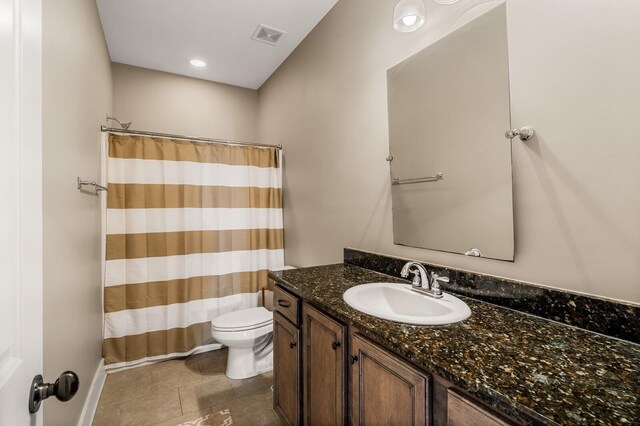 318 Finnhorse Ln, Franklin, TN 37064 - full bathroom featuring vanity, tile patterned floors, and curtained shower